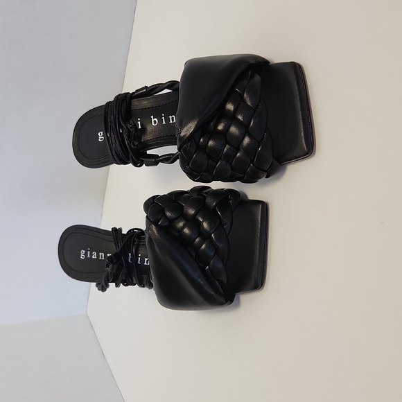 Gianni Bini Dekota Twisted Band Braided Leather Sandals 5M - Picture 5 of 6